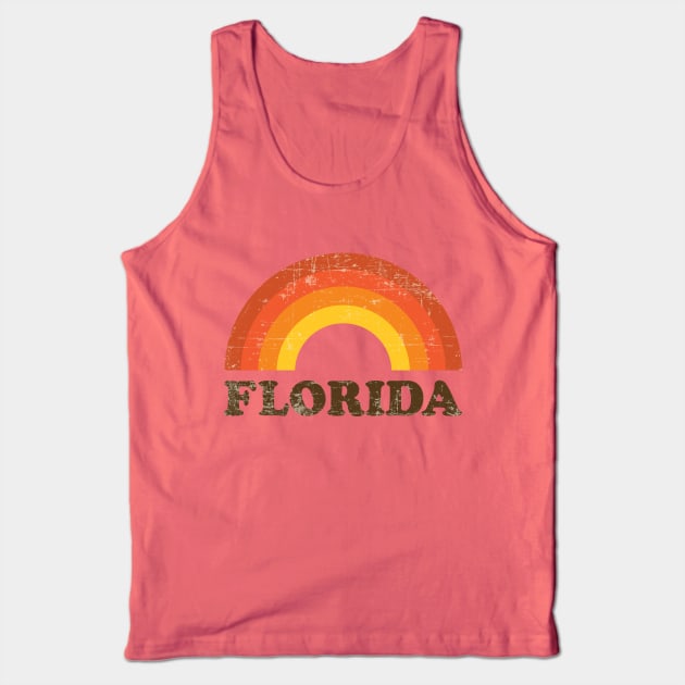 Retro Vintage Florida Vacation Souvenir Tank Top by fizzyllama